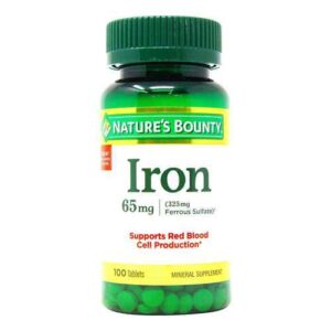 Nature's Bounty, Ferro 65 mg - 100 Tabletes