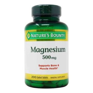 Nature's Bounty, Magnésio 500 mg - 200 Tabletes