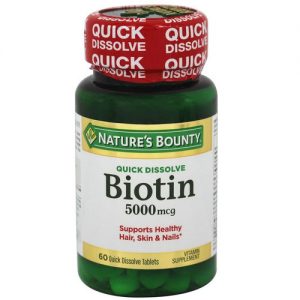 Comprar nature's bounty biotin - 5,000 mcg - 60 quick dissolve tabletes preço no brasil alívio da dor banho & beleza cuidados pessoais heat wraps suplemento importado loja 123 online promoção -