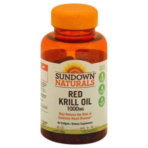 Comprar óleo de krill vermelho 1,000 mg - 60 cápsulas em gel - sundown naturals preço no brasil óleo de krill suplementos nutricionais suplemento importado loja 77 online promoção -