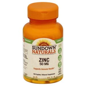 Comprar sundown naturals, zinco - 50 mg - 100 caplets preço no brasil vitaminas e minerais zinco suplemento importado loja 83 online promoção -