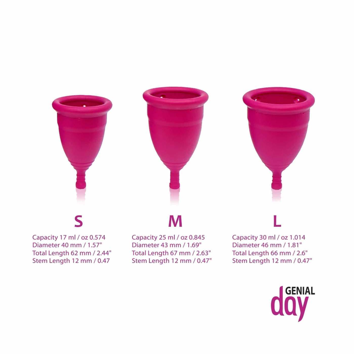 Genial Day Menstrual Cup Large 30 mm 1 Cup - Imagem 3