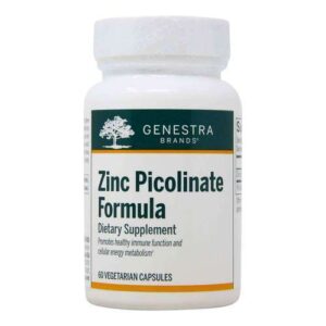 Genestra, Fórmula de Picolinato de Zinco - 30 mg - 60 Cápsulas Vegetarianas