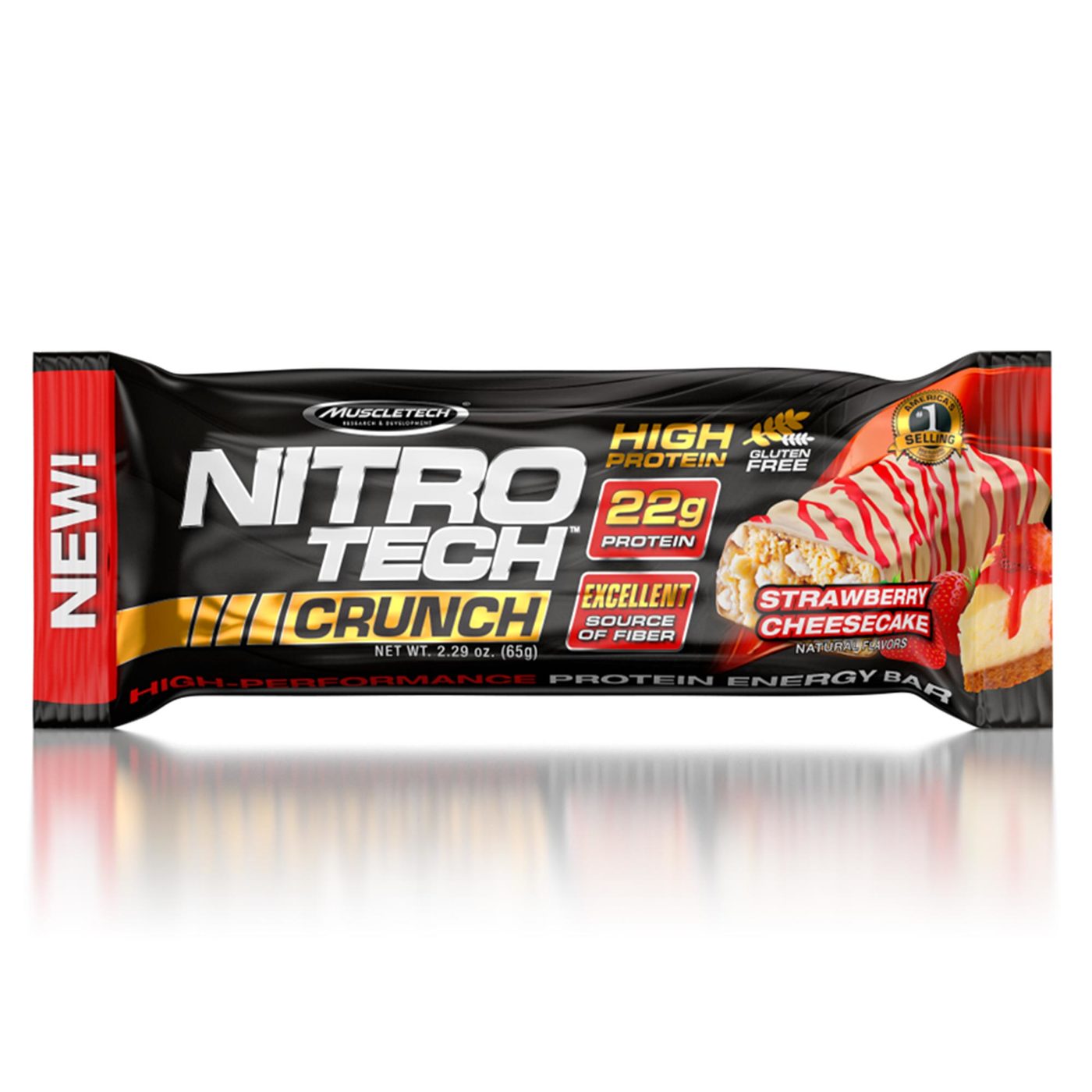 MuscleTech Nitro-Tech Crunch Strawberry Cheesecake - 12 pack - Imagem 2