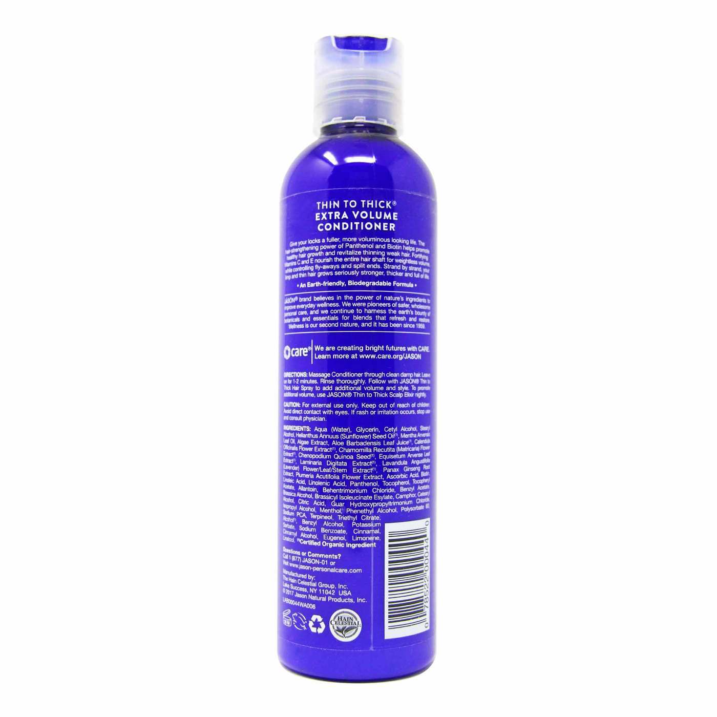 Jason Natural Cosmetics, Thin-to-Thick® - Condicionador Volume Extra - 227g - Imagem 2