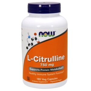 Now Foods, L-Citrulina 750 mg - 180 Cápsulas