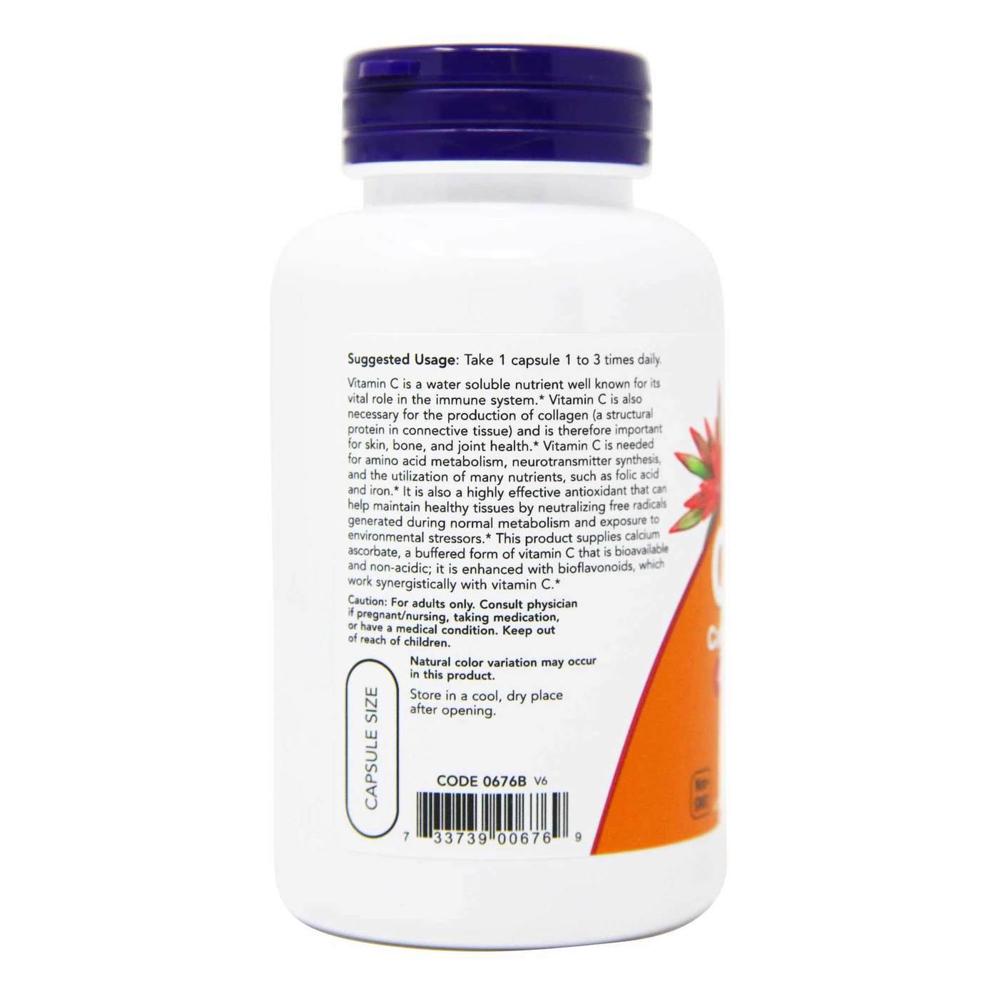 C-500 Buffer 100 Cápsulas - Now Foods - Imagem 2