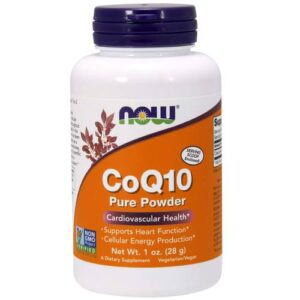 Now Foods, Pure CoQ10 em Pó - Para Saúde Cardiovascular - 28g