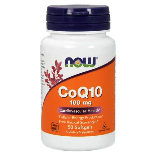 CoQ10 100 mg Now Foods 50 Cápsulas em Gel