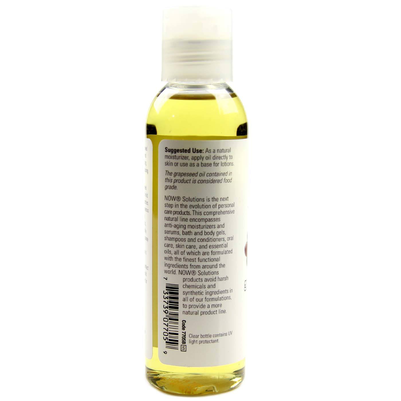 Now Foods, Óleo de Semente de Uva - 118 ml - Imagem 3