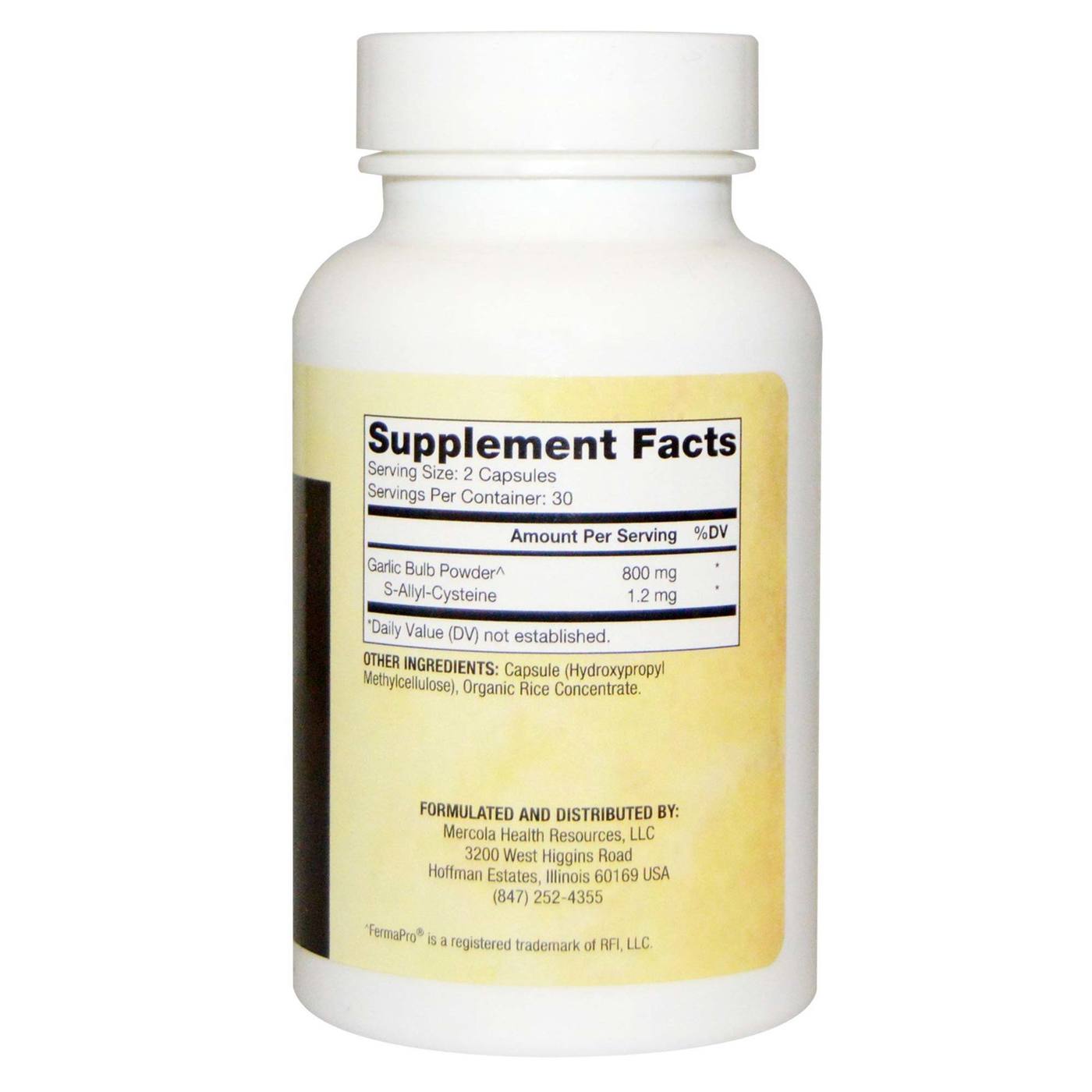 Dr. Mercola Alho Preto Fermentado - 60 Cápsulas - Imagem 2