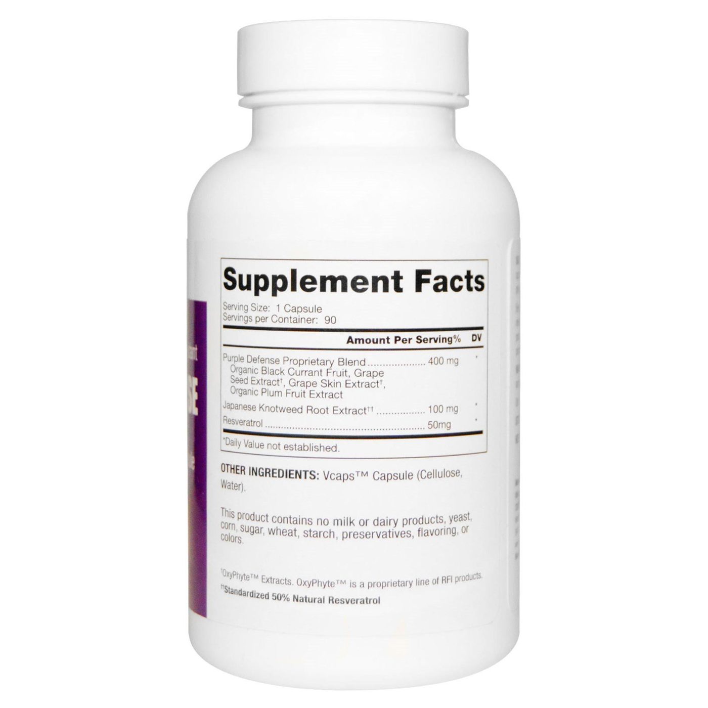 Dr. Mercola Purple Defense with Resveratrol 90 Capsules - Imagem 2