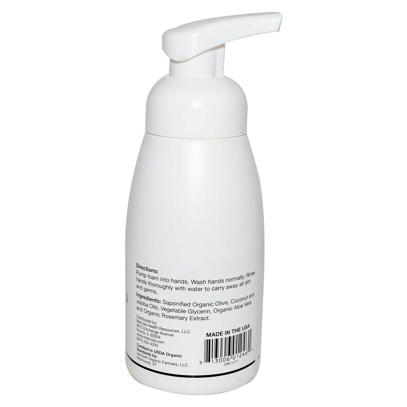 Dr Mercola Foaming Hand Soap Unscented 207 ml - Imagem 2