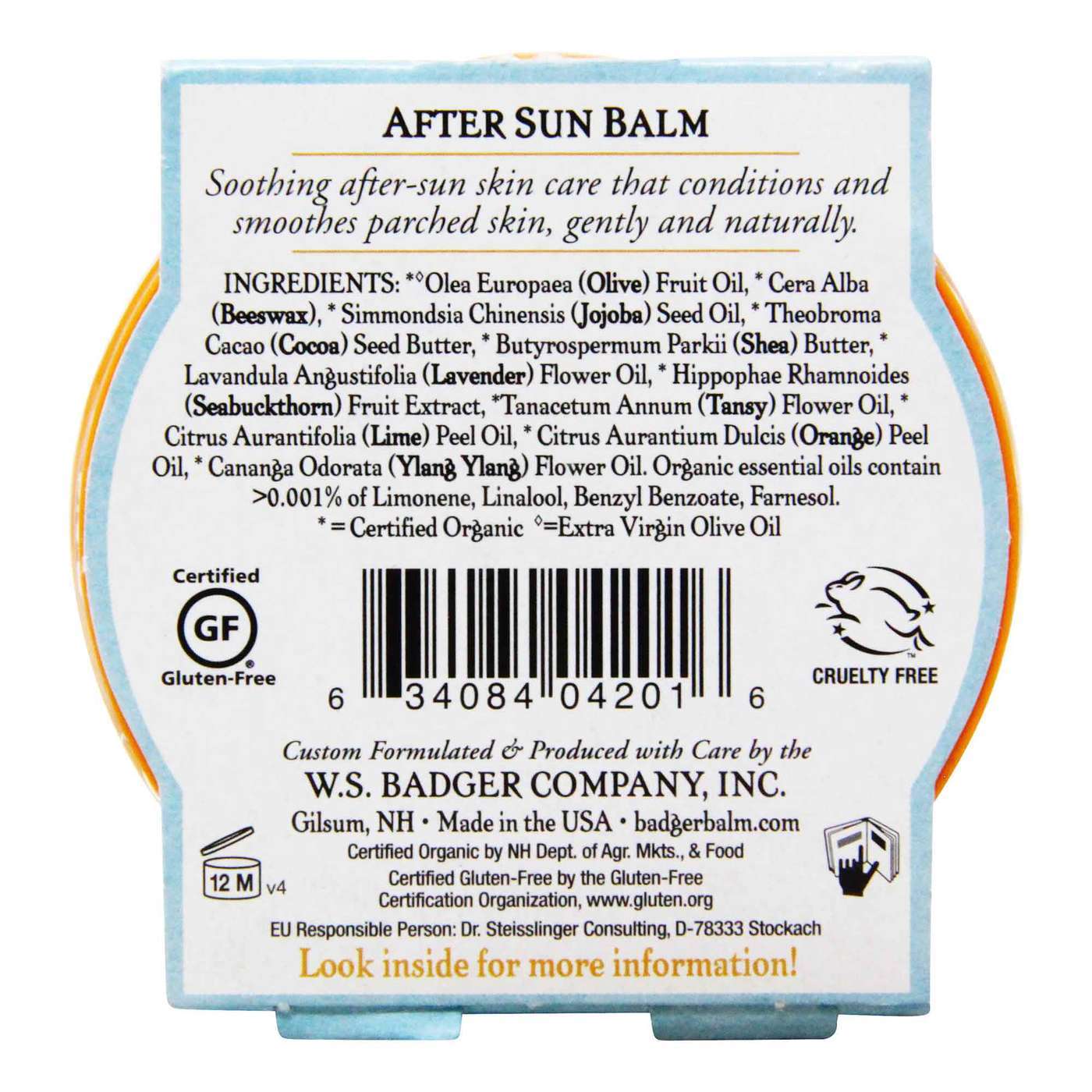 Badger Organic After Sun Balm Blue Tansy and Lavender 56 g - Imagem 2