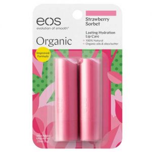 Comprar eos, lip balm orgânico - strawberry sorbet - 8 g preço no brasil banho & beleza cuidados pessoais suplemento importado loja 71 online promoção -