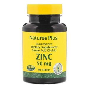 Nature's Plus, Zinco 50 mg - 90 Tabletes