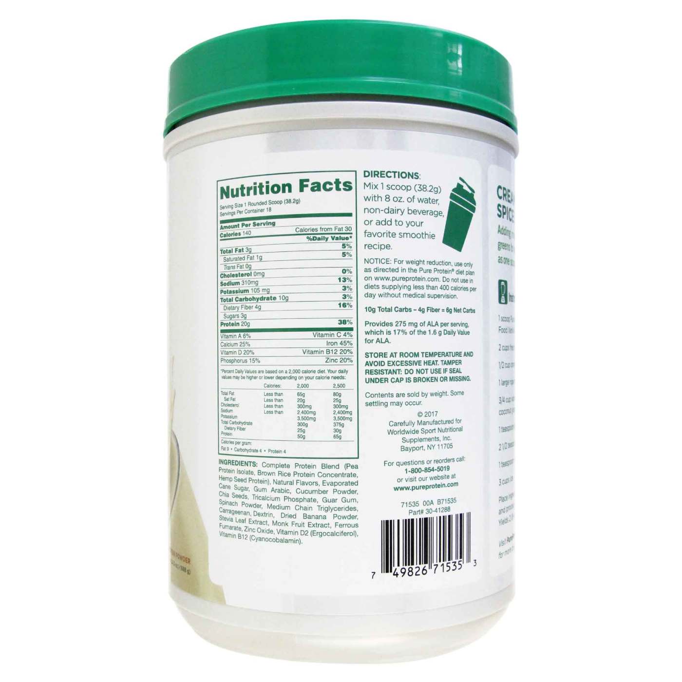Pure Protein Super Food Vanilla Bean 688 g - Imagem 2