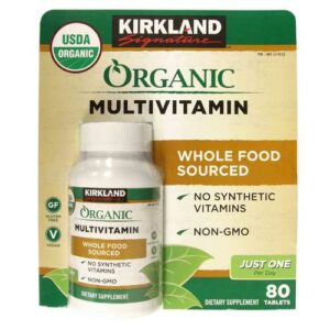 Comprar kirkland signature, multivitamínico orgânico - 80 tabletes preço no brasil multivitaminicos suplementos vitaminas suplemento importado loja 1 online promoção -