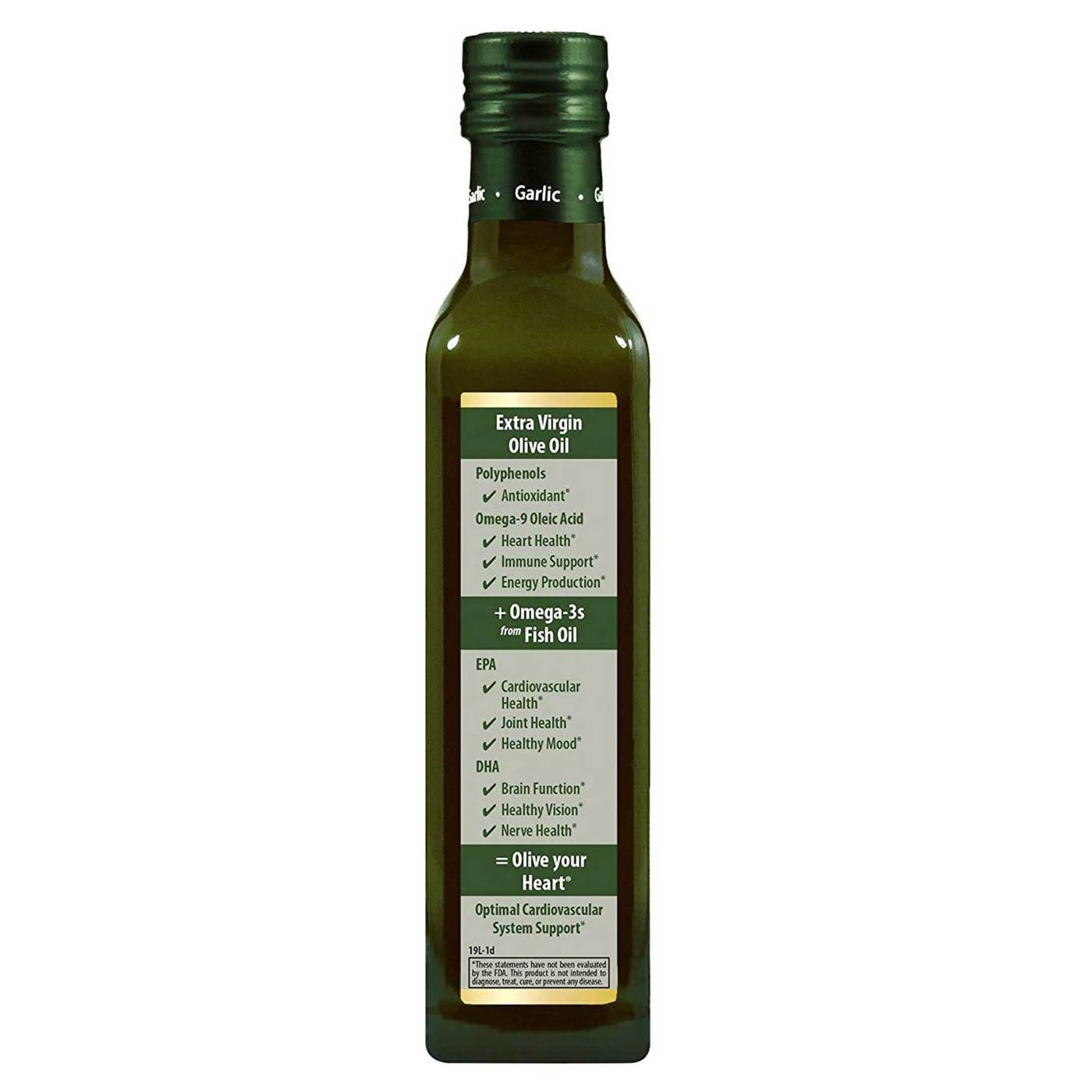 Carlson Labs Olive your Heart Olive and Fish Oil 1480 mg Omega-3s Garlic Flavor 250 ml - Imagem 2