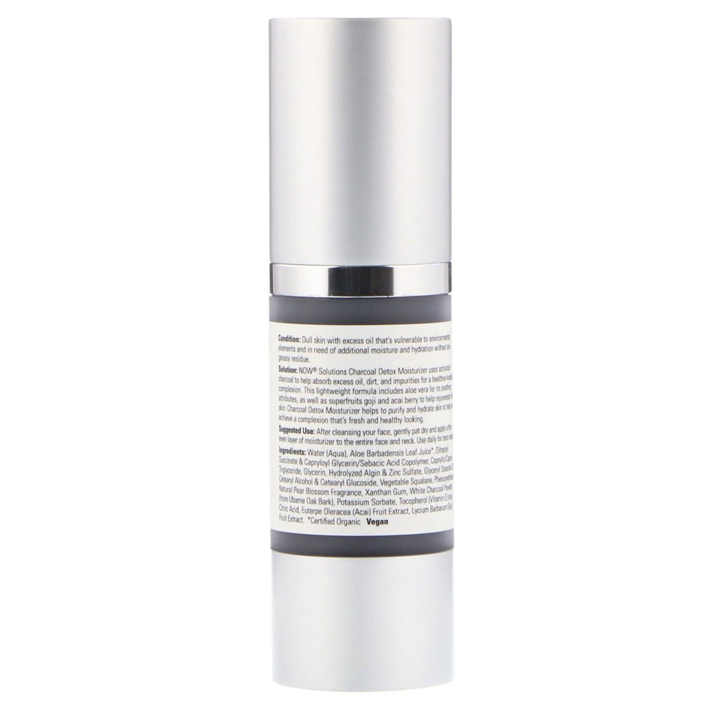 Now Foods Charcoal Detox Moisturizer 30 ml - Imagem 2