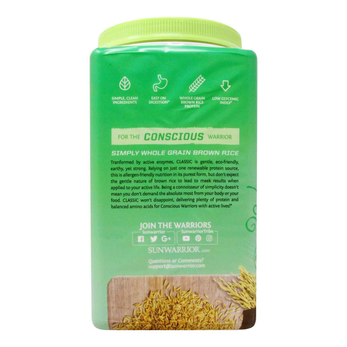 Sunwarrior Proteína Clássica - Chocolate - 1.65 lbs (750 g) - Imagem 4