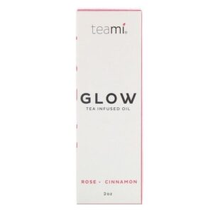 Teami Glow Tea Infused Facial Oil Rose Crystal Cinnamon 2 oz