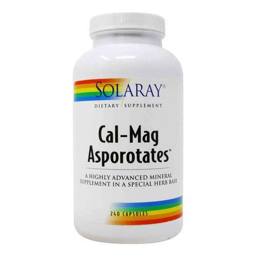 Solaray, Cal-Mag Asporotates™ - 240 Cápsulas