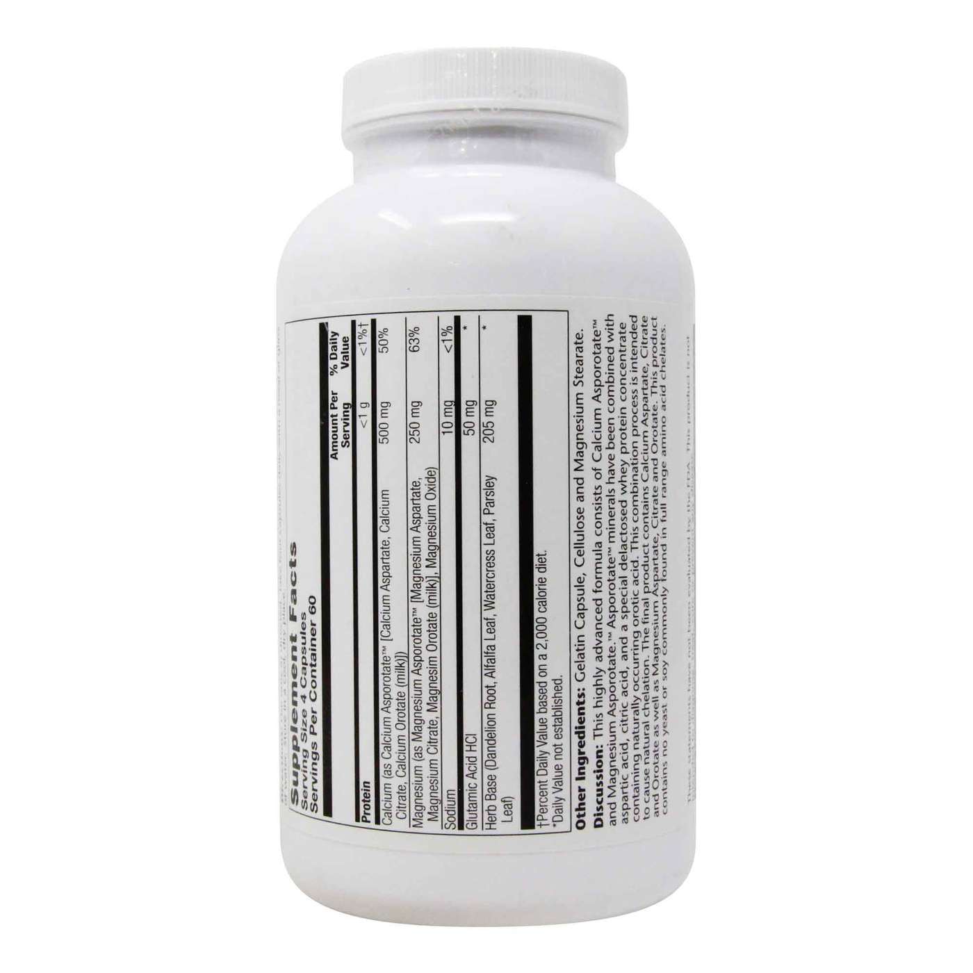 Solaray, Cal-Mag Asporotates™ - 240 Cápsulas - Imagem 3