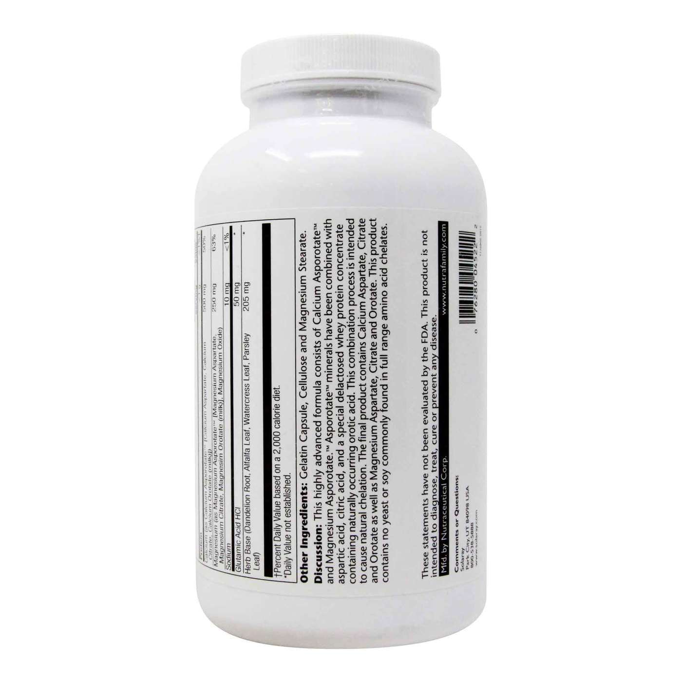 Solaray, Cal-Mag Asporotates™ - 240 Cápsulas - Imagem 4