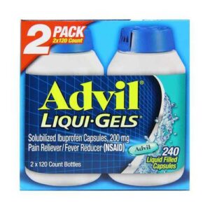 Comprar advil, ibuprofeno liqui-gels - 2 x 120 cápsulas por frasco - 240 cápsulas líquidas preço no brasil alívio da dor banho & beleza cuidados pessoais suplemento importado loja 33 online promoção -