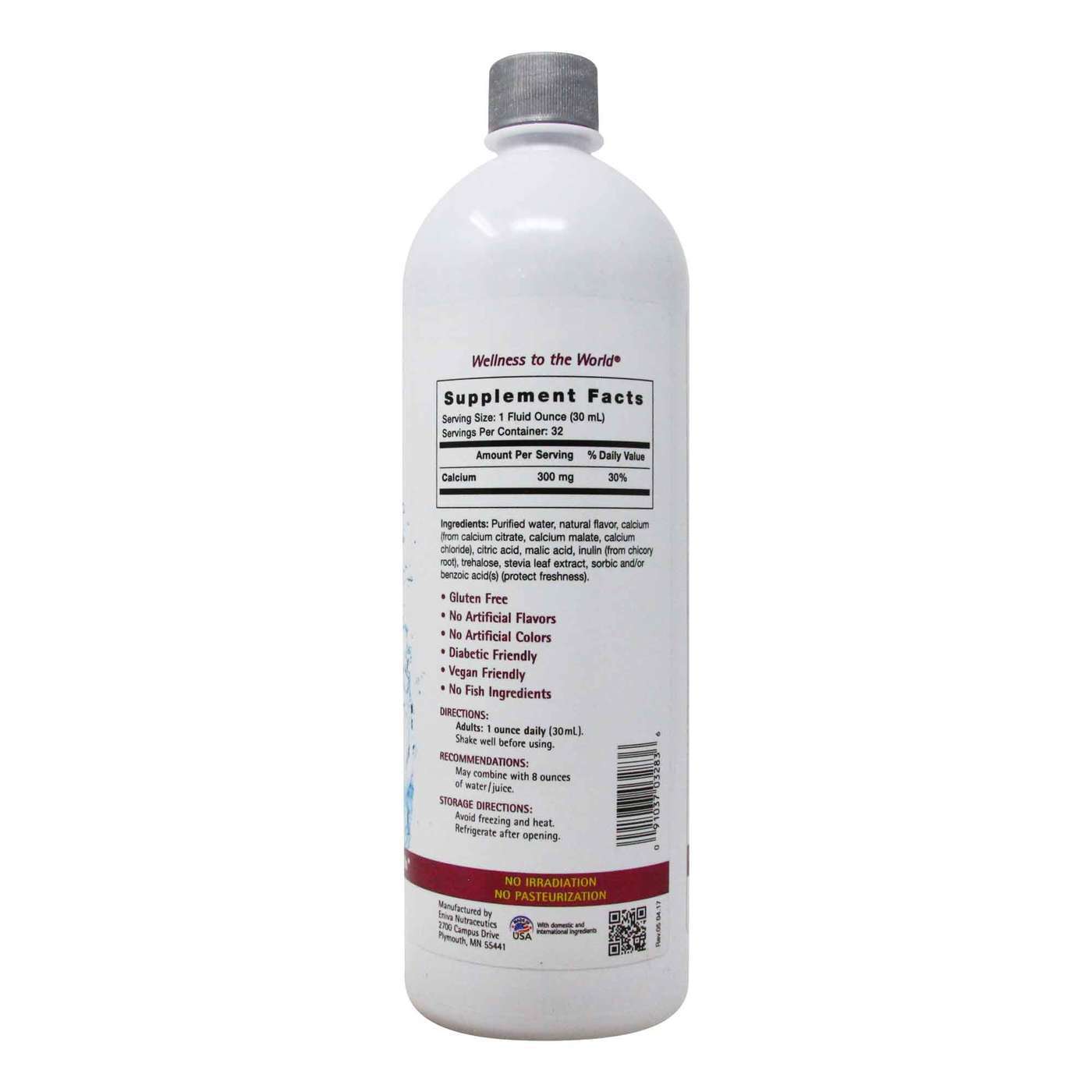 Eniva Calcium Mineral Liquid Concentrate - 32 fl oz (960 ml) - Imagem 2