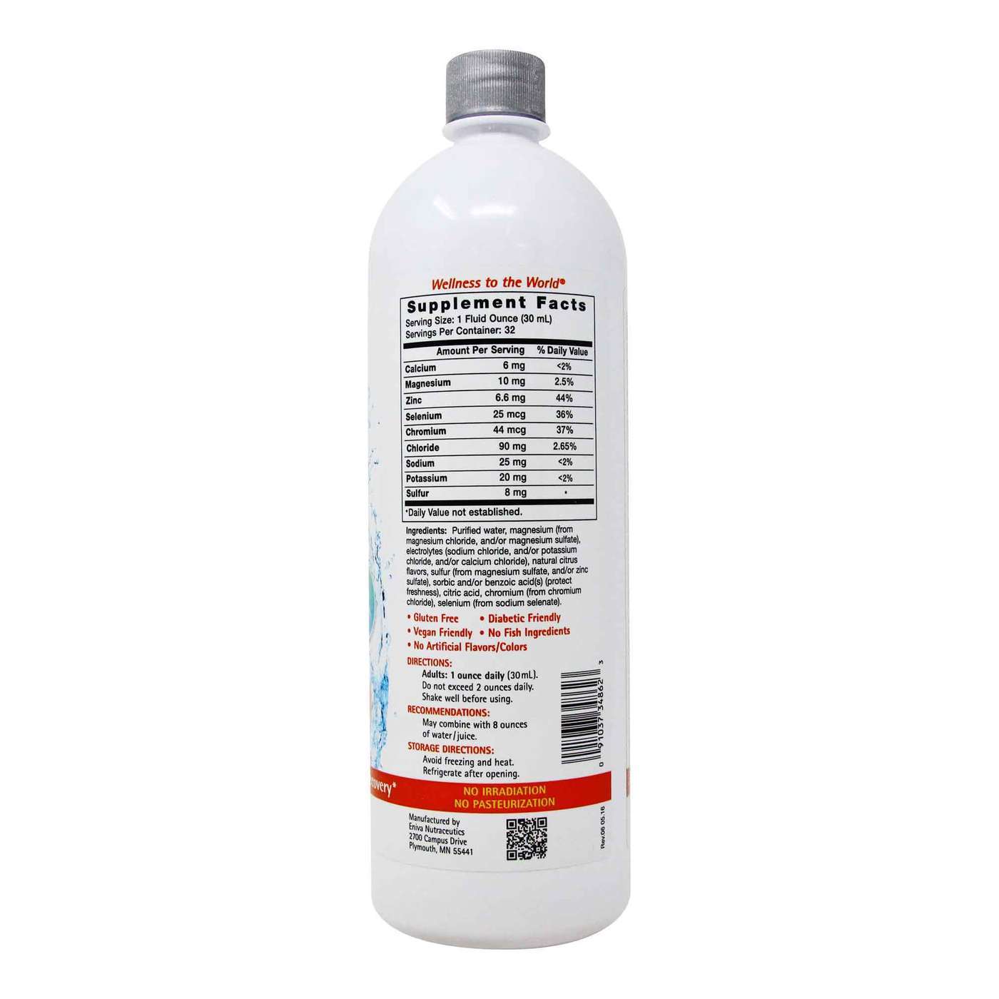 Eniva Athletic Edge Multi Minerals Electrolyte Concentrate - 32 fl oz - Imagem 3