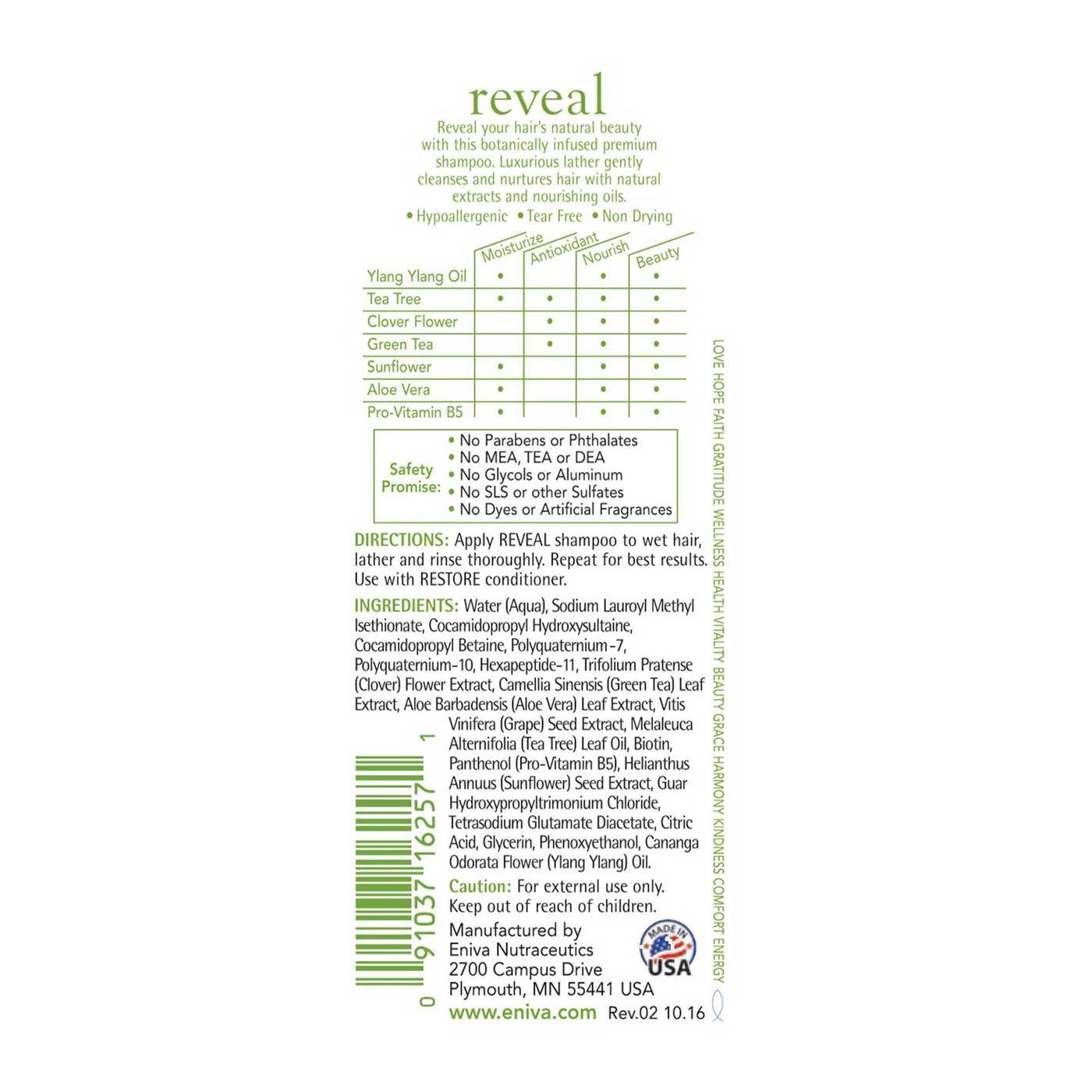 Eniva Reveal Shampoo - 12 fl oz (350 ml) - Imagem 2