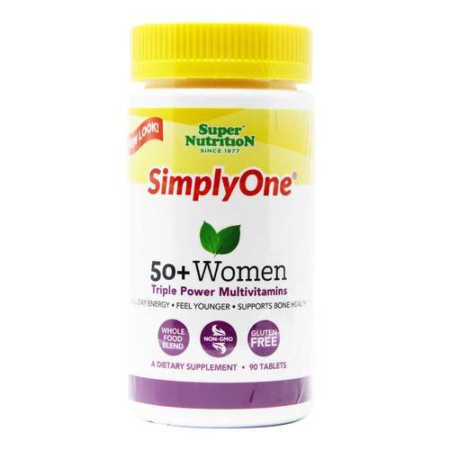 Super Nutrition SimplyOne 50+ Women Triple Power Multivitamins - 90 Tablets