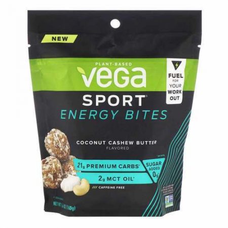Comprar vega sport energy bites coconut cashew butter 160 g preço no brasil barras energéticas barras nutricionais suplemento importado loja 67 online promoção - 14 de agosto de 2022