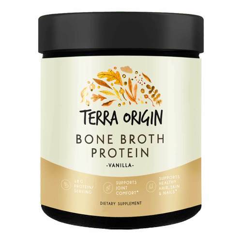 Terra Origin Bone Broth Collagen Protein Vanilla - 12.33 oz (349.5 g)