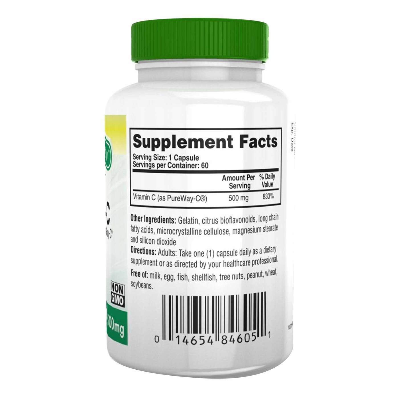 Health Thru Nutrition Vitamin C 500mg PureWay C - 60 VegeCaps - Imagem 3