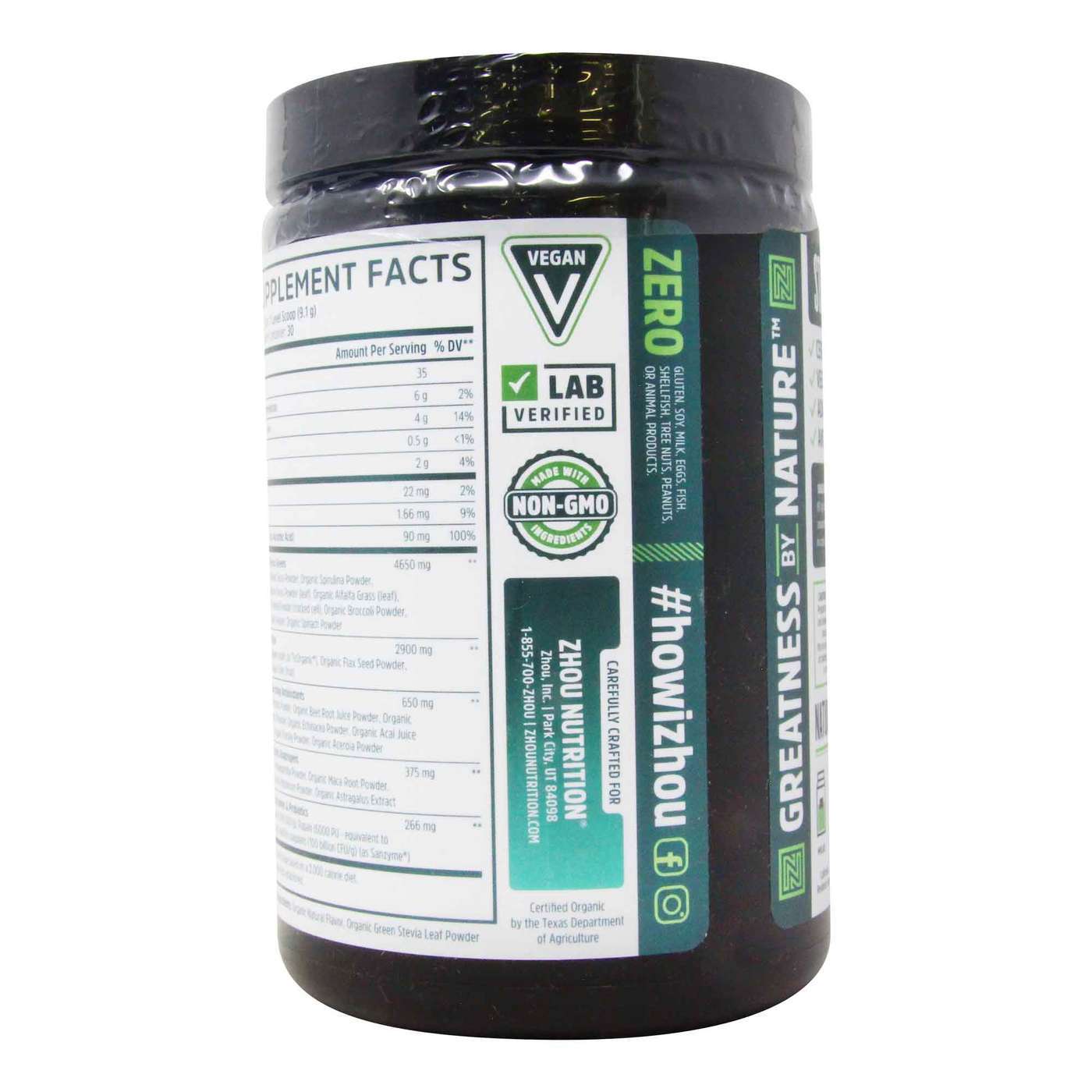 Zhou Deep Greens Organic 273 g - Imagem 3