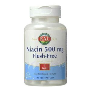 Kal Niacina 500 mg Lave-Free 120 Cápsulas Vegetarianas