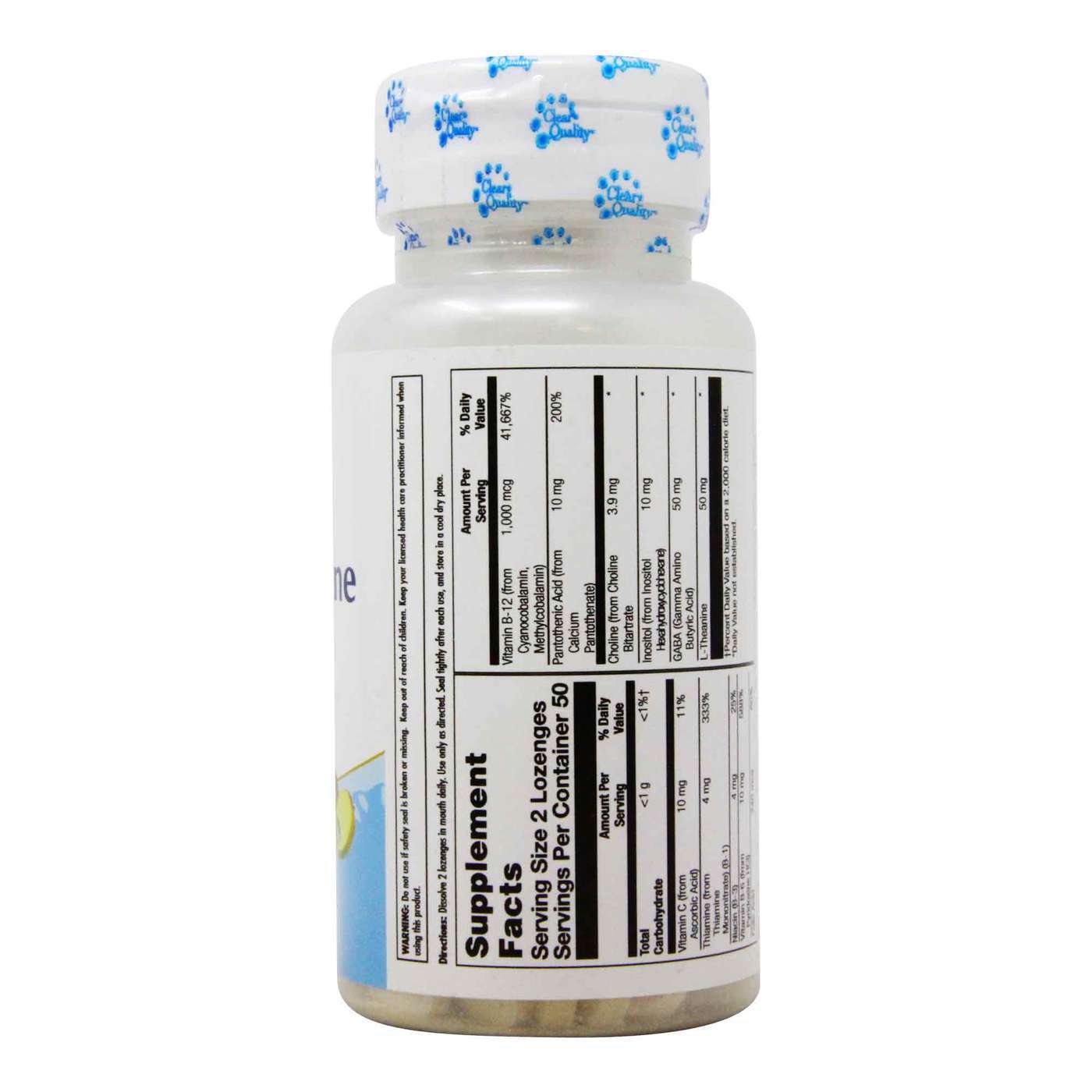 Kal GABA L-Theanine Stress B Lozenge - Natural Mango Tangerine - 100 Lozenges - Imagem 2