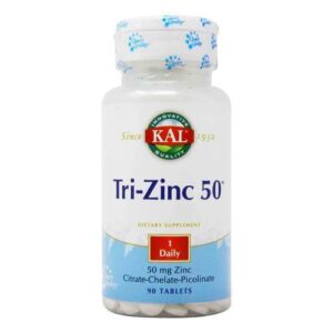 Kal, Tri-Zinc 50™ - 90 Tabletes