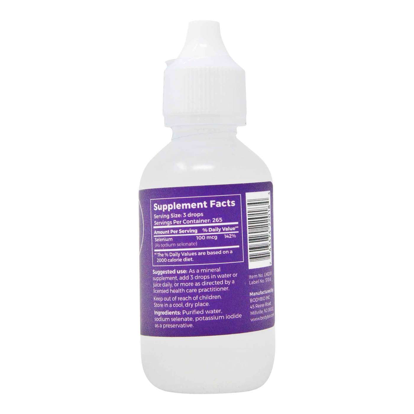 BodyBio, Mineral Líquido 8 - Selênio - 60 mL - Imagem 2