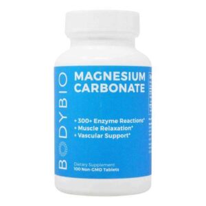 Comprar bodybio magnesium carbonate 135 mg - 100 non-gmo tablets preço no brasil magnésio minerais suplementos suplemento importado loja 21 online promoção -