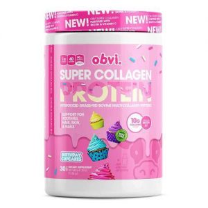 Comprar obvi super collagen protein birthday cupcakes - 12. 38 oz (351 g) preço no brasil banho & beleza condições da pele cuidados com a pele suplemento importado loja 11 online promoção -