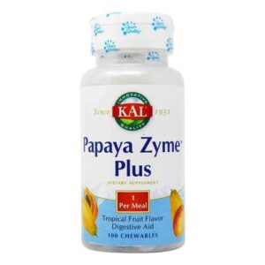 Kal, Papaya-Zyme™ Plus, Frutas Tropicais - 100 Pastilhas Mastigáveis