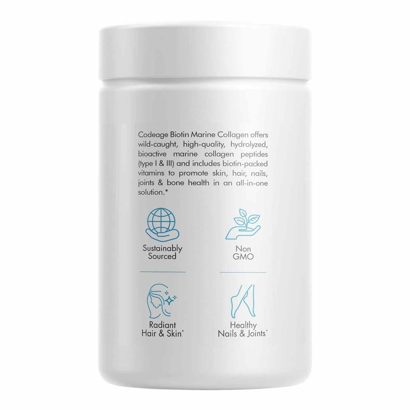 CodeAge Biotin Marine Collagen - 120 Caps - Imagem 3