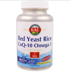 Kal Uma vez Diariamente Red Levedura Rice e CoQ-10 30 Tabletes