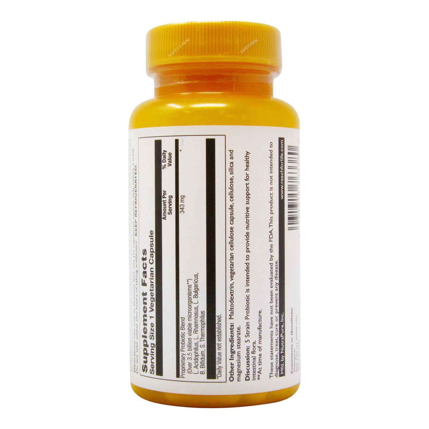 Thompson, 5 Cepas Acidophilus - 60 Cápsulas Vegetarianas - Imagem 3