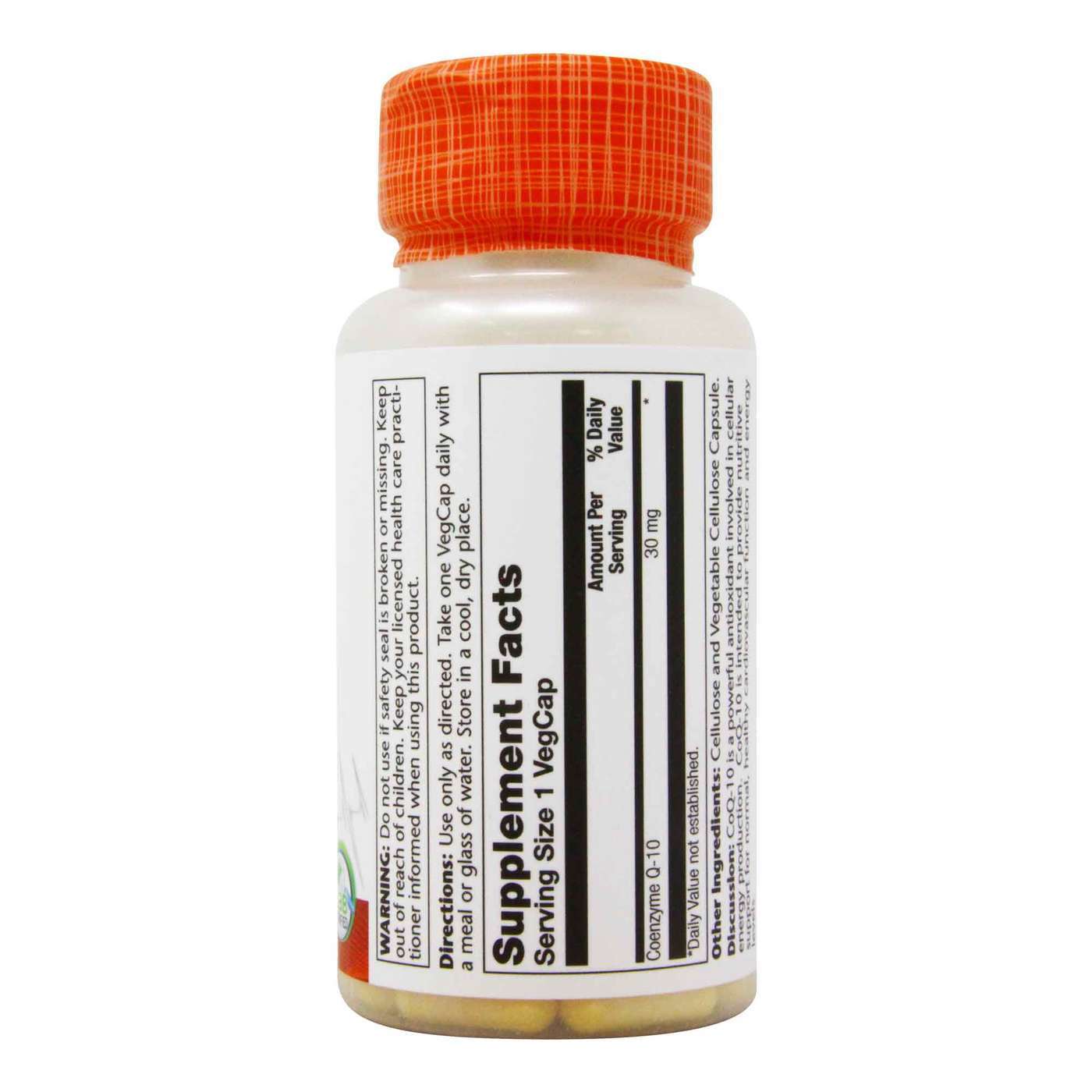 Solaray Pure CoQ10 - 30 mg - 60 Cápsulas Vegetarianas - Imagem 2