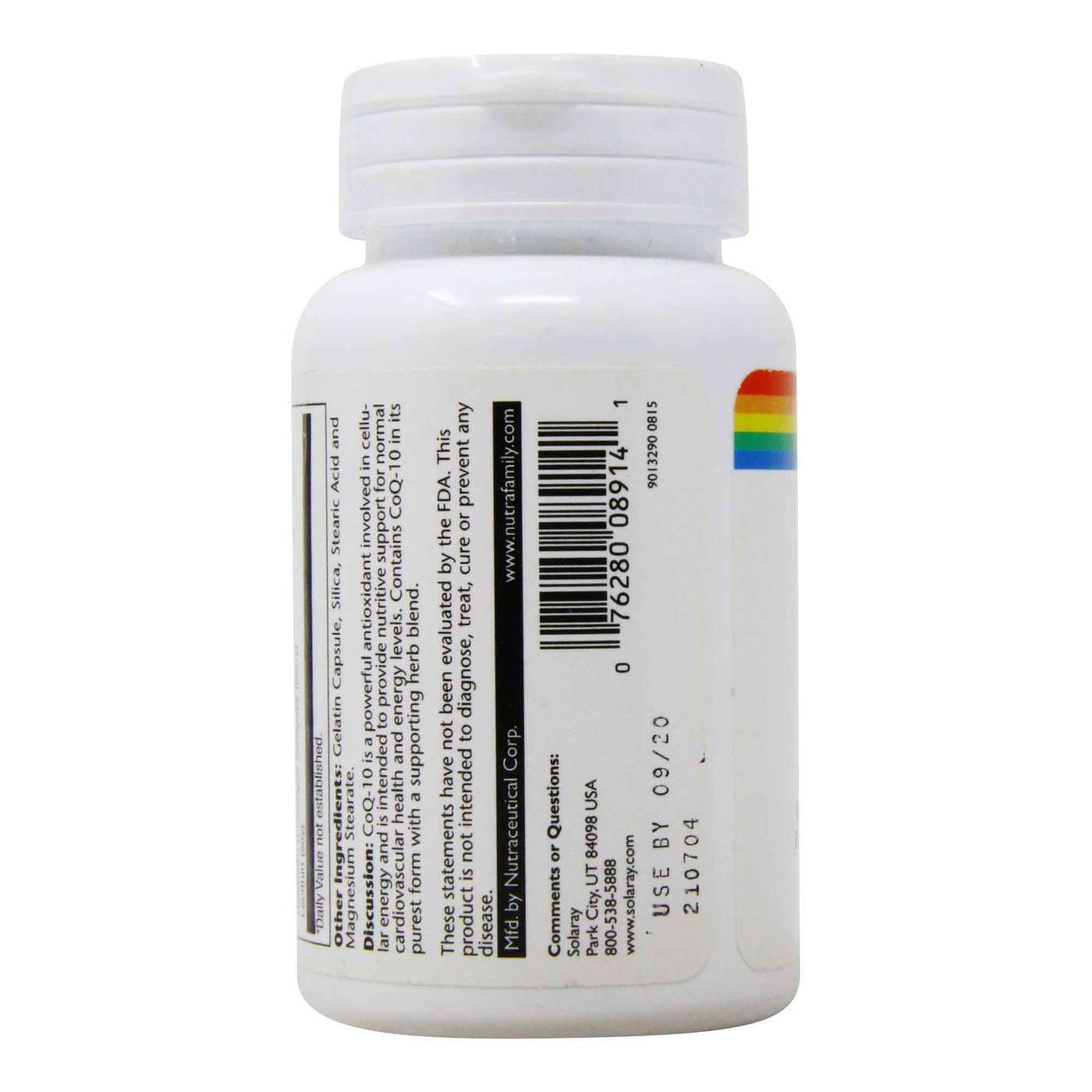 Solaray, CoQ10 Puro 120 mg - 30 Cápsulas - Imagem 4